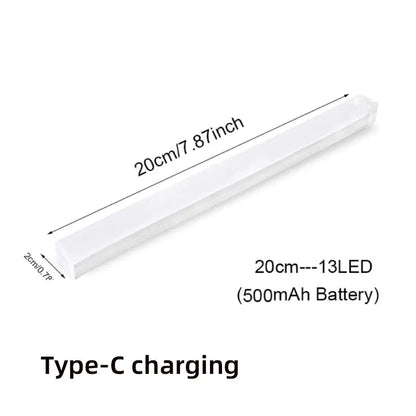 Wireless LED Motion Sensor Night Light USB Type C Rechargeable Cabinet Lamp for Closet Kitchen Bedroom Stair Wall Mounted Dabfavshop