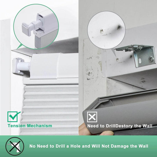 SnapFit Cordless Shades – No Drill, Instant Privacy & Light Control - Dabfavshop
