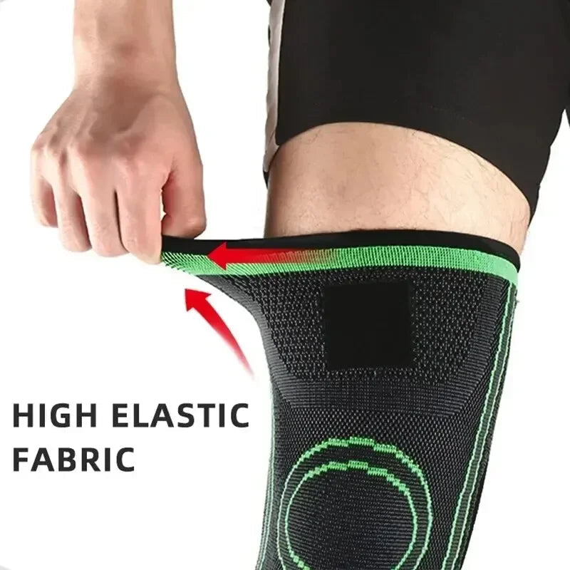 Knee Compressions Sleeve with Adjustable Straps for Running Working Out and Sports Wearing All Day Dabfavshop