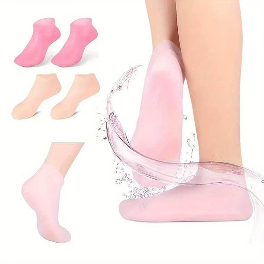 Silicone Socks Moisturizing Gel Socks Exfoliating and Preventing Dryness Spa Foot Care - Dabfavshop