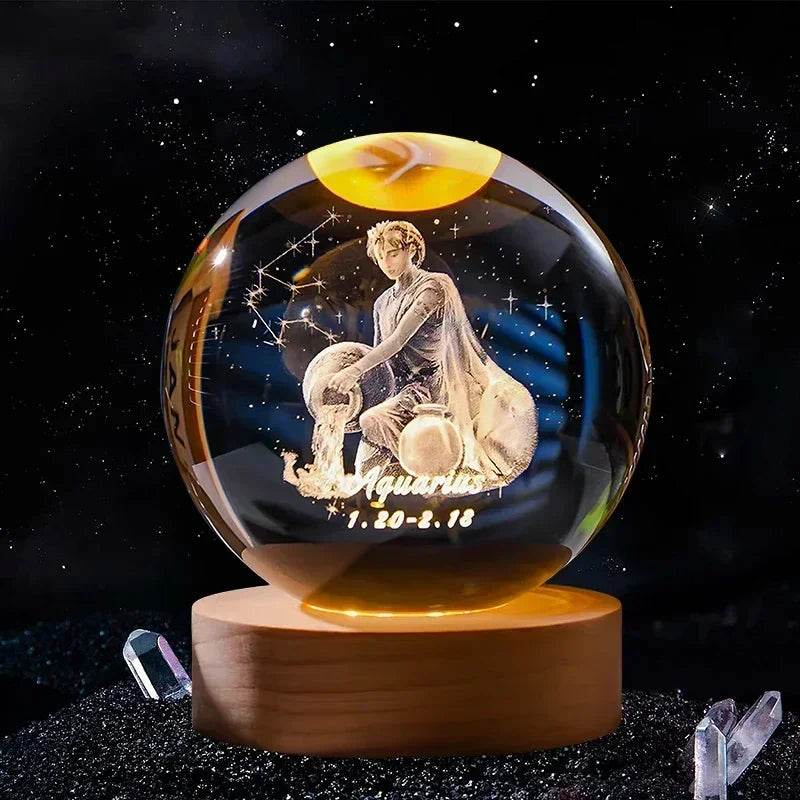 3D Crystal Ball Glass Decoration - Dabfavshop