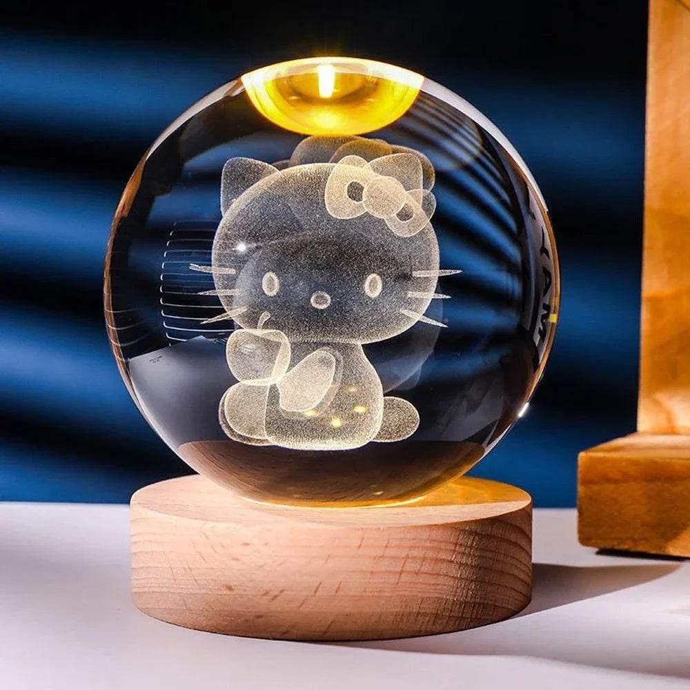 Decorative Crystal Ball 3D Figures Night Light - Dabfavshop