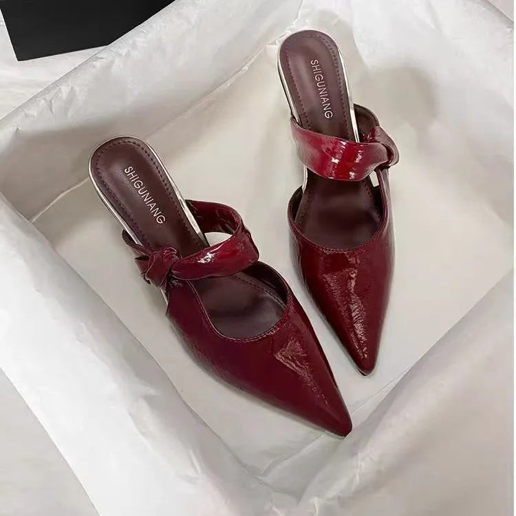 Slip-on Pointed Toe Sandals for Women