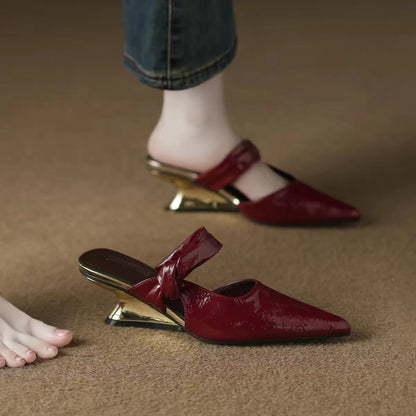 Slip-on Pointed Toe Sandals for Women