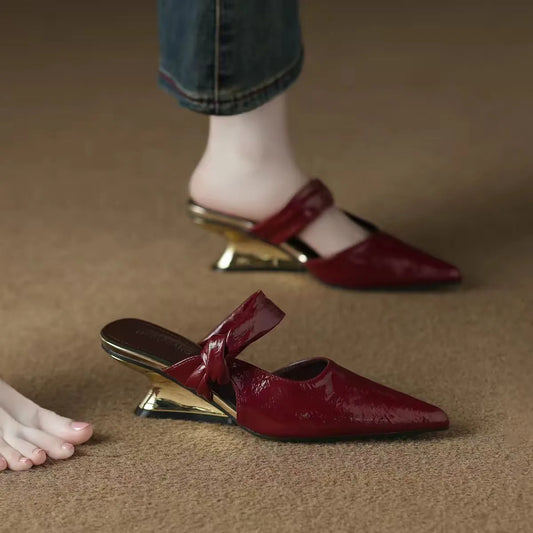 Slip-on Pointed Toe Sandals for Women