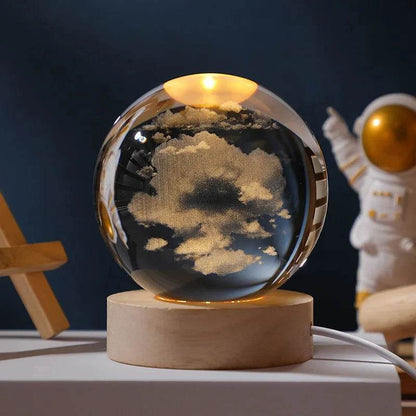 3D Crystal Ball Astronomy Galaxy Solar System - Dabfavshop