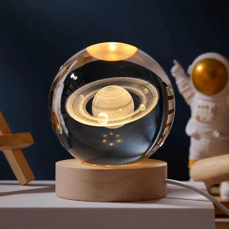3D Crystal Ball Astronomy Galaxy Solar System - Dabfavshop