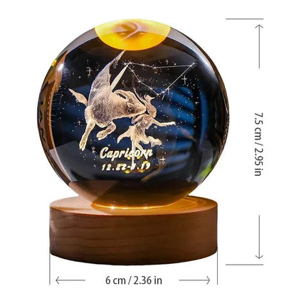 3D Crystal Ball Glass Decoration - Dabfavshop