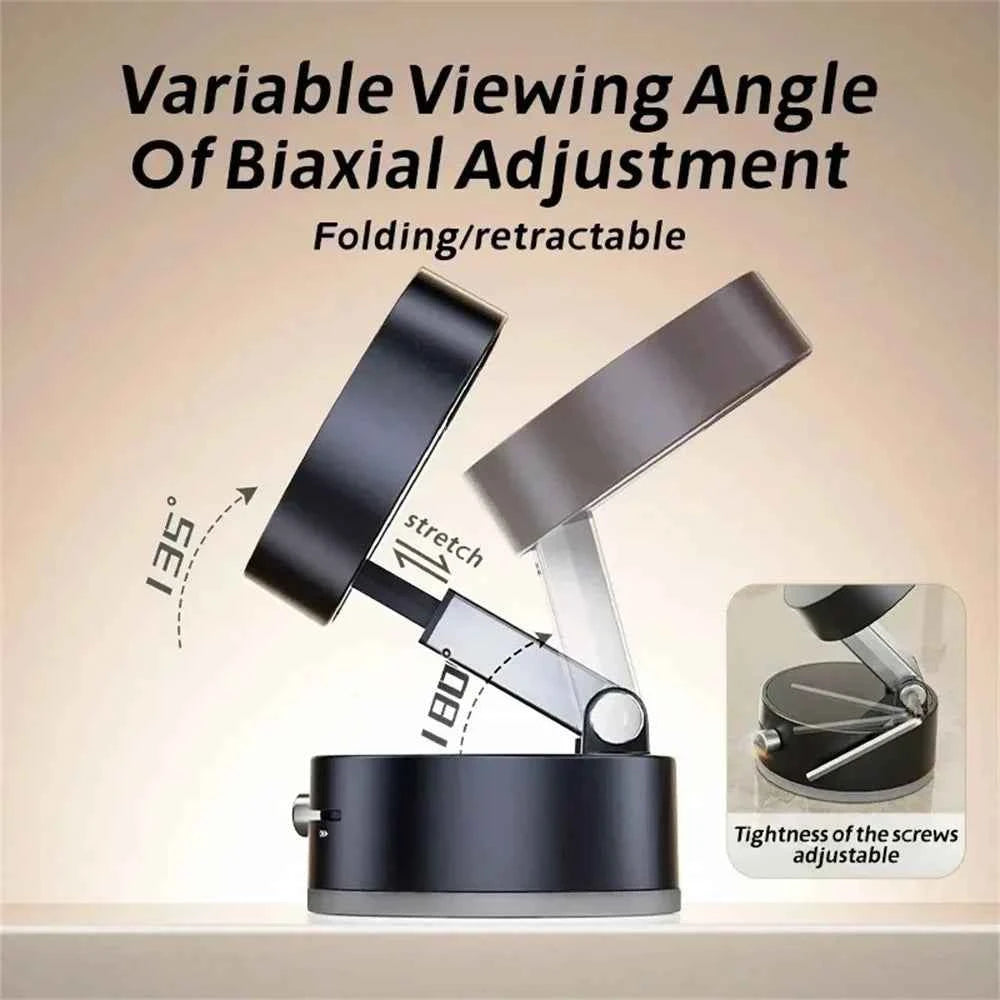 Portable Vacuum Magnetic Mobile Phone Bracket Adjustable Double-Sided Suction Cup Holder Lazy Stand For All Smartphone