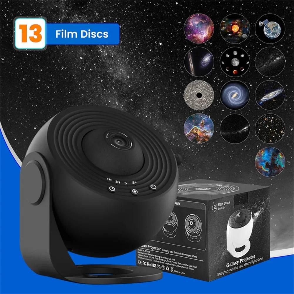Star Projector 13 Planetarium Galaxys Projector With 360°Rotation - Dabfavshop