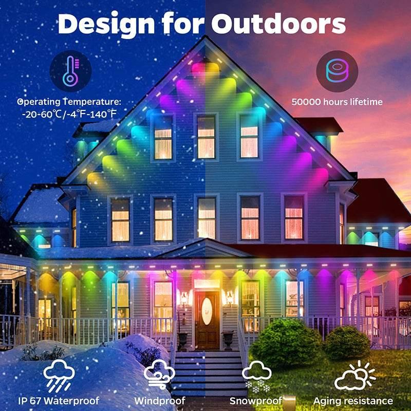Weather-Proof Wonder: Smart RGBIC Lights for Stunning Outdoor Scenes! - Dabfavshop