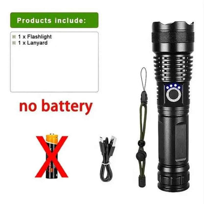 Ultra Powerful LED Flashlight Rechargeable Torch Tactical Lantern