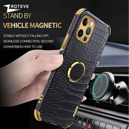 Crocodile Pattern Leather Cover For iPhone 14 13 11 12 Pro Max mini X XR XS max 7 8 Plus Cases