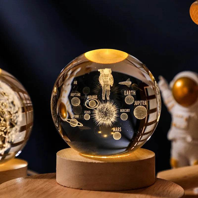 3D Crystal Ball Astronomy Galaxy Solar System - Dabfavshop