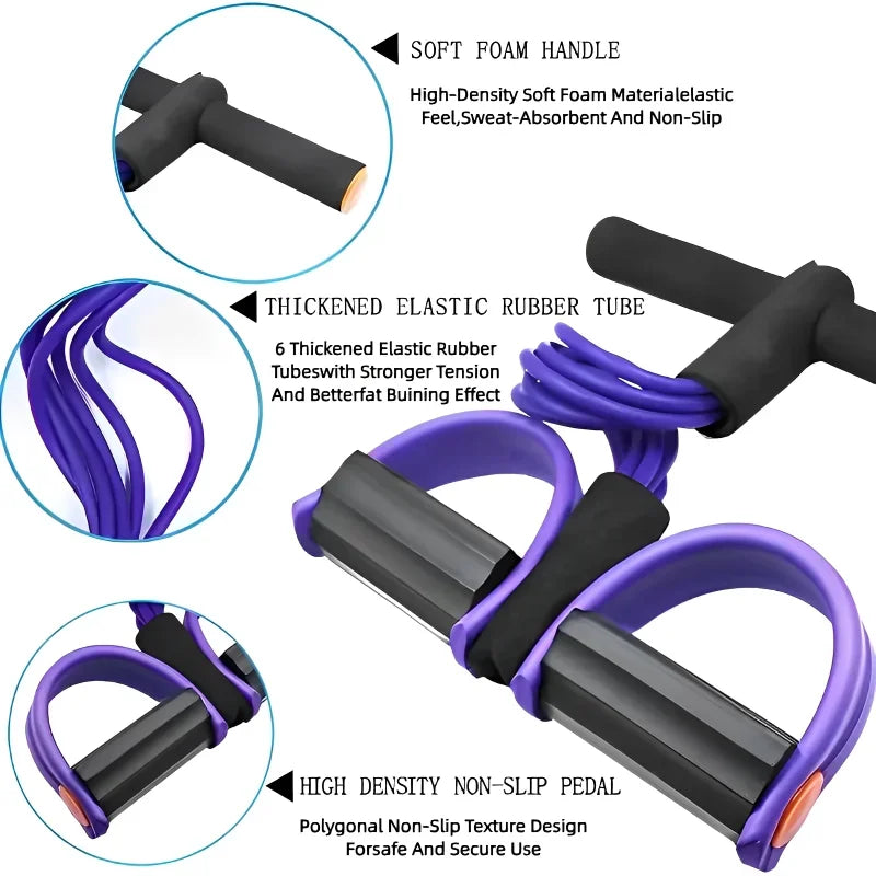 Multi-Functional Household Fitness Equipment for abdominal Strengthening Elastic Band