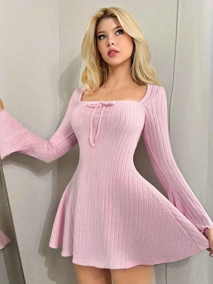 Knitted Long Sleeve Dress