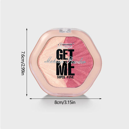 Natural fine shimmer eye shadow blush for multiple uses