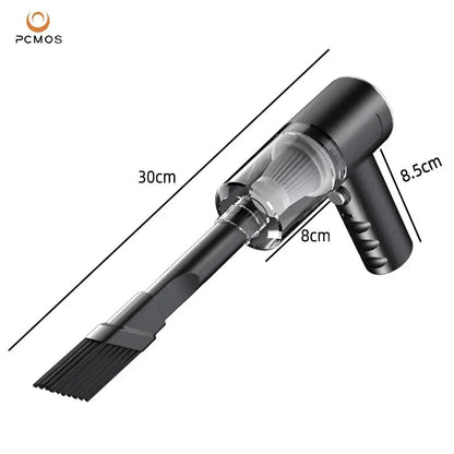 Wireless Vacuum Cleaner Dual Use for Home and Car 120W High Power Powerful Vacuum Cleaner Black PCMOS 1PC - Dabfavshop