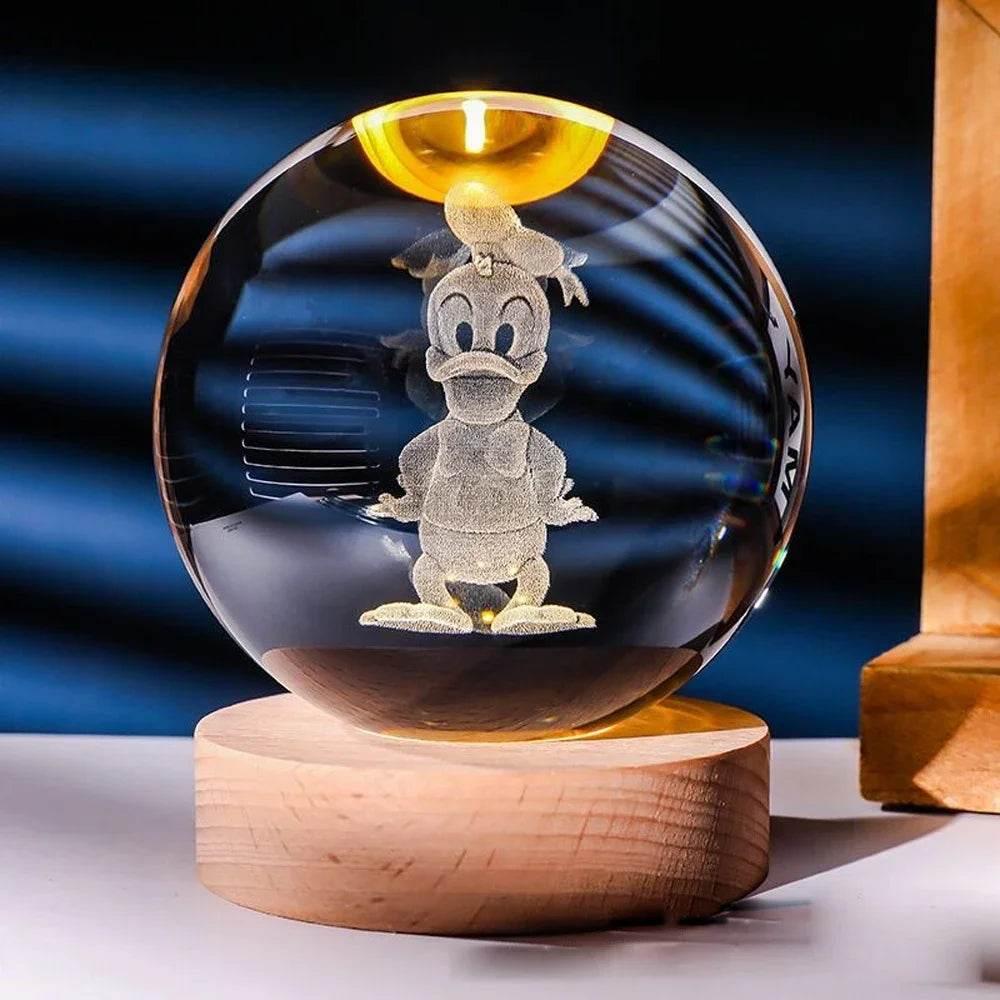 Decorative Crystal Ball 3D Figures Night Light - Dabfavshop