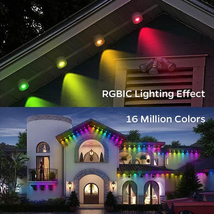 Weather-Proof Wonder: Smart RGBIC Lights for Stunning Outdoor Scenes! - Dabfavshop