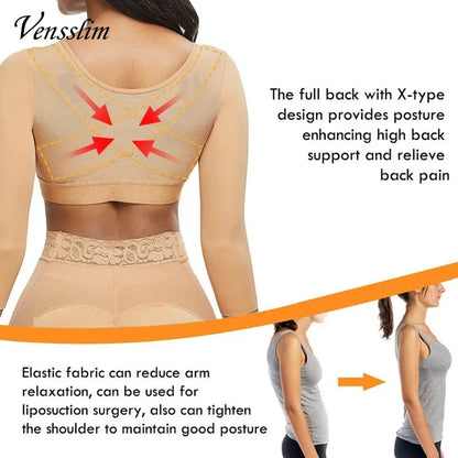 Women Arm Shapers Daily Body Shaper Long Sleeves Dabfavshop