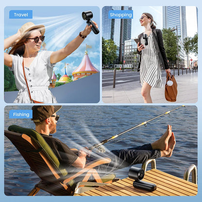 Cool Blast: Handheld Turbo Fan for Instant Relief - Dabfavshop