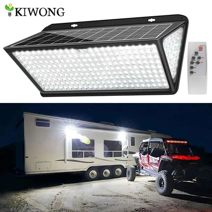 Solar Lights Outdoor Waterproof Motion Sensor 258 LED Solar Flood Light Solar Security Wall Lights with 3 Modes IP65 Waterproof