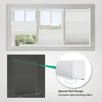 SnapFit Cordless Shades – No Drill, Instant Privacy & Light Control - Dabfavshop