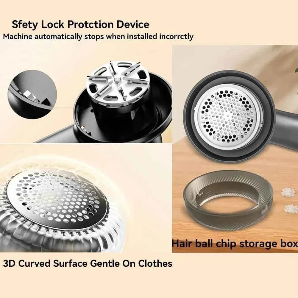 Rechargeable Electric Lint Fabric Shaver Remover With Digital Display