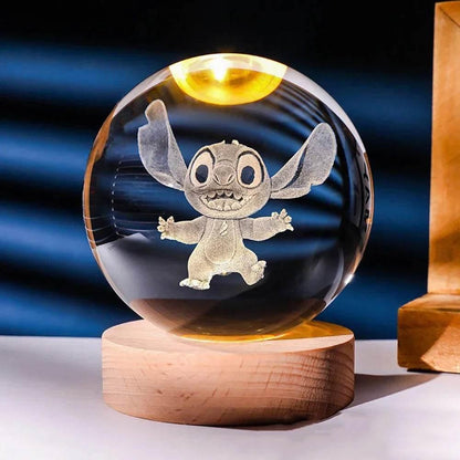 Decorative Crystal Ball 3D Figures Night Light - Dabfavshop