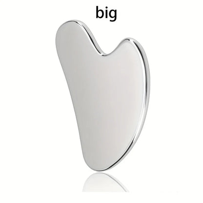 Soothing and Cooling, Stainless Steel Gua Sha Facial Massager - Cooling Eye and Face Tool for Firming, Jawline and Relaxation