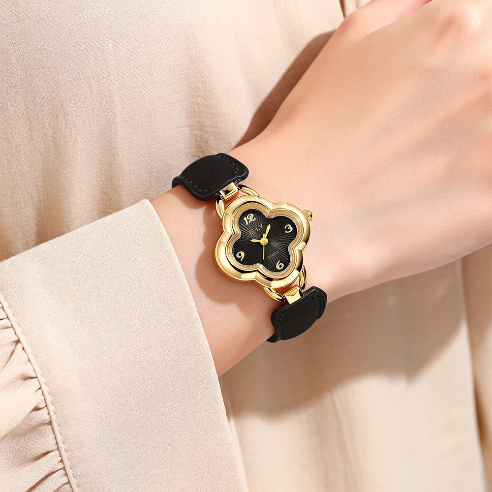 1PC new ladies' elegant quartz watch, perfect for daily wear, with a light luxury texture
