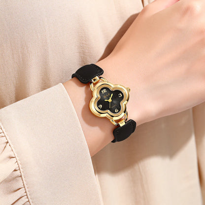 1PC new ladies' elegant quartz watch, perfect for daily wear, with a light luxury texture