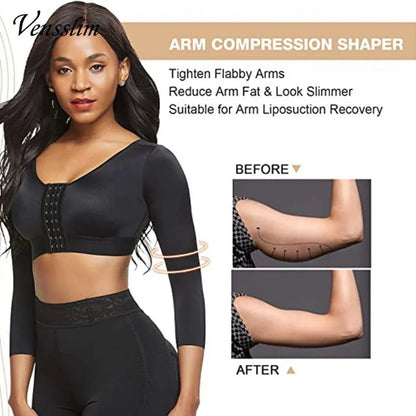 Women Arm Shapers Daily Body Shaper Long Sleeves Dabfavshop