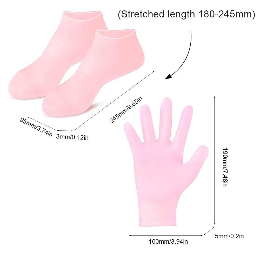 Silicone Socks Moisturizing Gel Socks Exfoliating and Preventing Dryness Spa Foot Care - Dabfavshop
