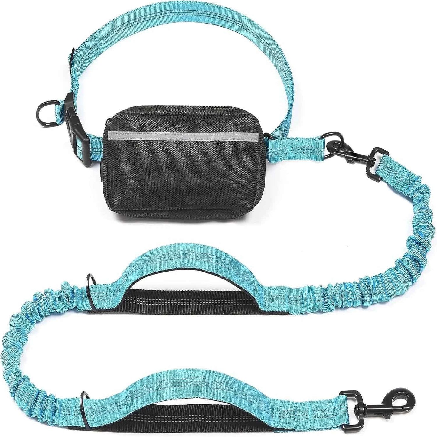 Walk Free: Hands-Free Dog Leash with Zipper Pouch