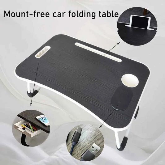 Simple, Sturdy and Durable, Wireless Charging, Foldable Small Table, Bed Laptop Table