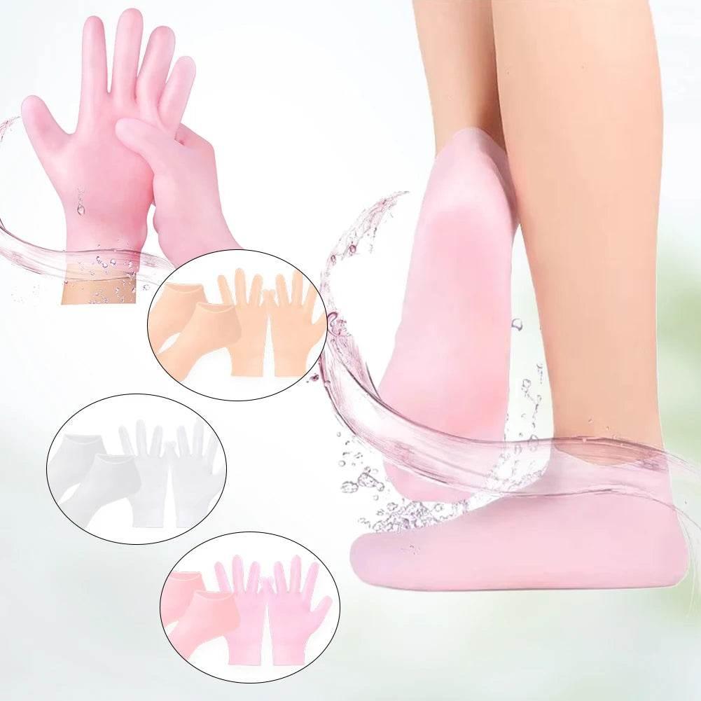 Silicone Socks Moisturizing Gel Socks Exfoliating and Preventing Dryness Spa Foot Care - Dabfavshop