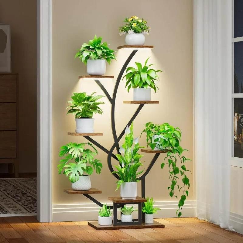 GlowGrow 8-Tier Plant Stand – Elevate & Illuminate! - Dabfavshop