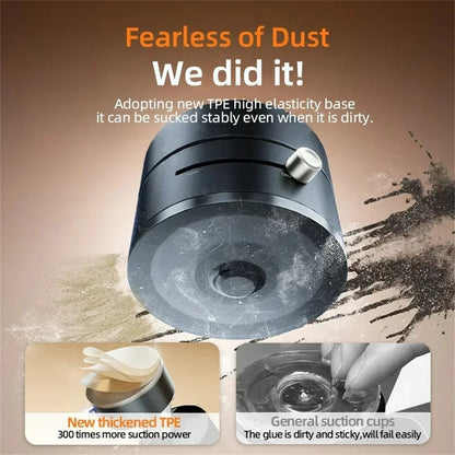 Portable Vacuum Magnetic Mobile Phone Bracket Adjustable Double-Sided Suction Cup Holder Lazy Stand For All Smartphone Dabfavshop