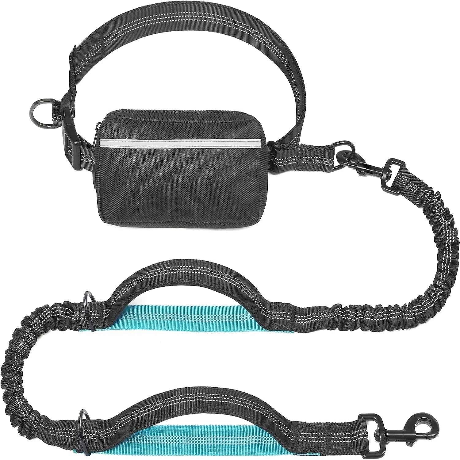 Walk Free: Hands-Free Dog Leash with Zipper Pouch