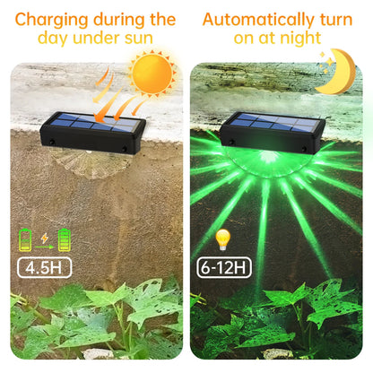 Solar Deck Outdoor Waterproof LED Lights for Patio Stairs Yard Garden Pathway Step and Fences Warm White/Color Changing Dabfavshop