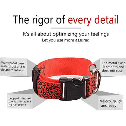 LED Leopard Dog Collar - Dabfavshop