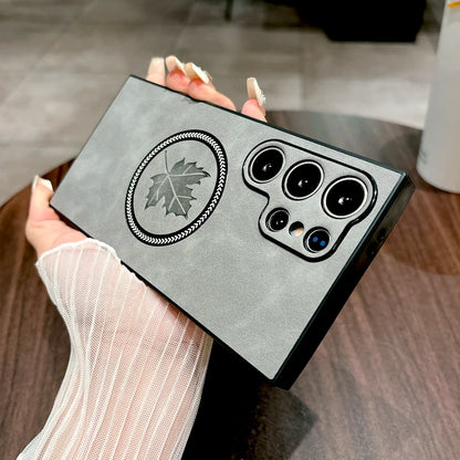 Retro Leather Case For Samsung Galaxy S26 S25 S24 S23 S22 S21 Note 20 Ultra FE Note20 S 26 25 24 S24FE S25FE For Magsafe Cover
