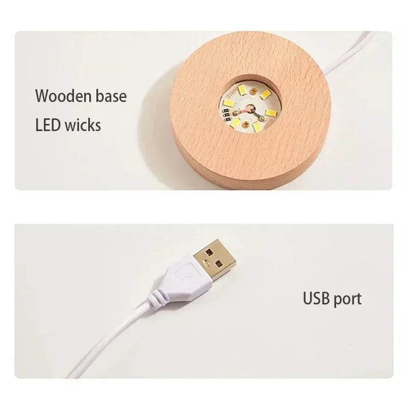 3D Crystal Ball Glass Decoration - Dabfavshop