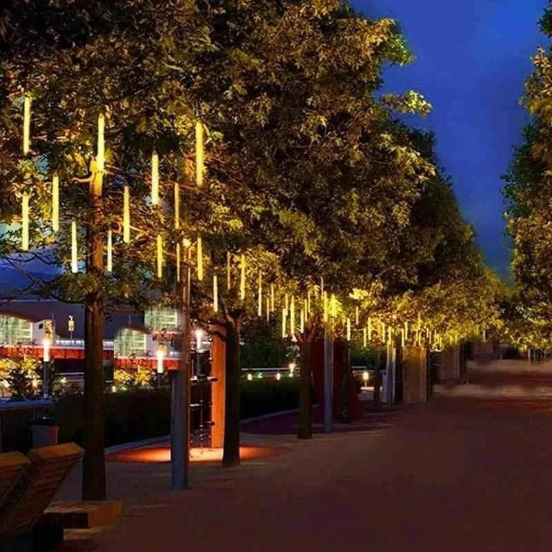 Led Hanging String Lights Meteor Shower