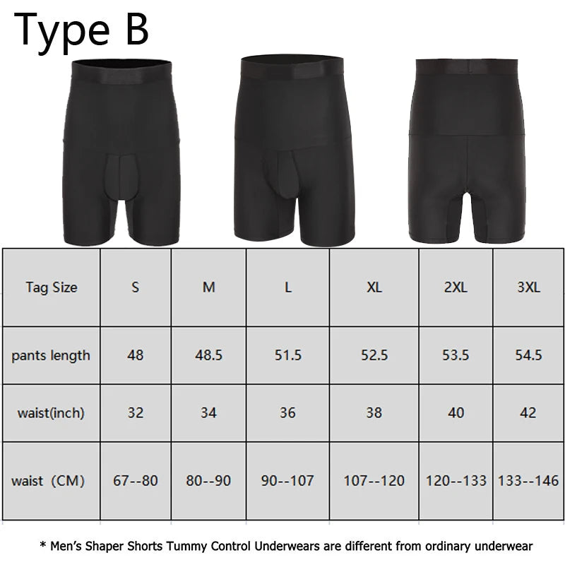 Sculpt & Support: Men's High-Elasticity Comfort Shapewear - Dabfavshop