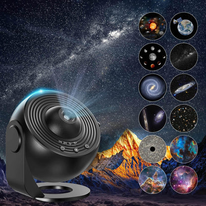 Star Projector 13 Planetarium Galaxys Projector With 360°Rotation - Dabfavshop
