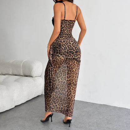 Women's Lace Bustier Maxi Dress Built-in Bra Underwire Corset Bodycon