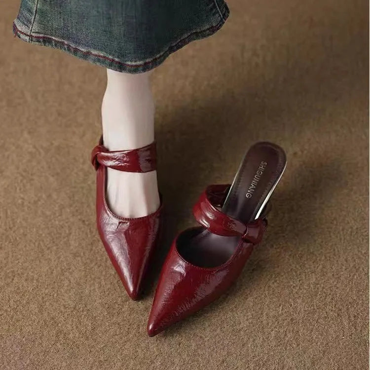 Slip-on Pointed Toe Sandals for Women